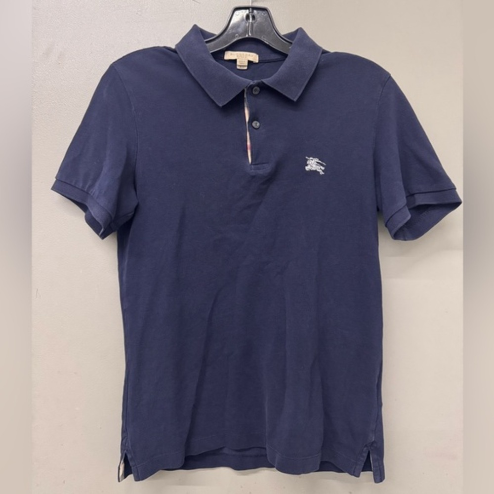 Burberry Brit Navy Blue Polo Shirt men’s size XS‎